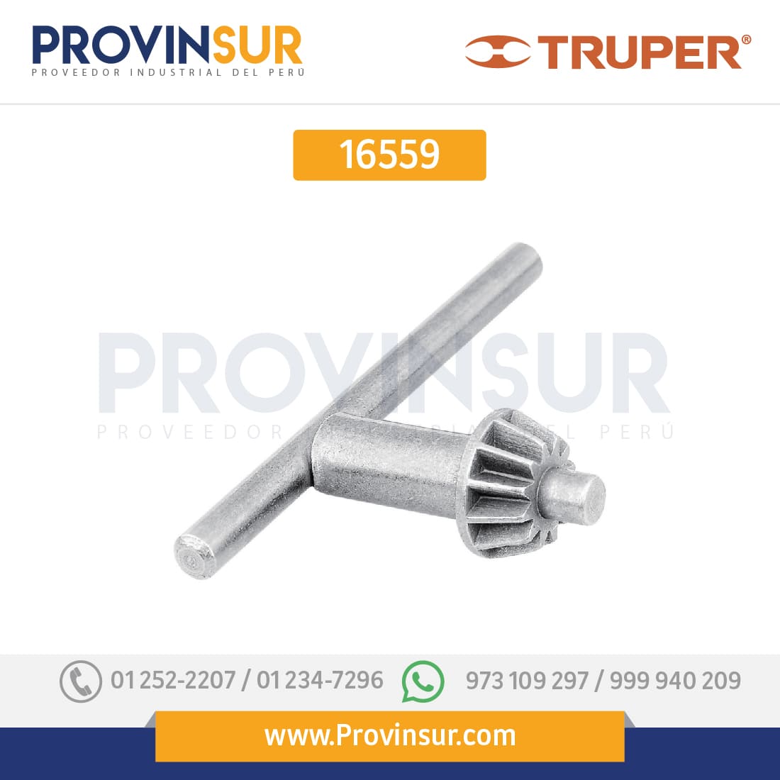 Llave para broquero, 3/8" 16559 Truper 1 Llave para broquero, 3/8" 16559 Truper
