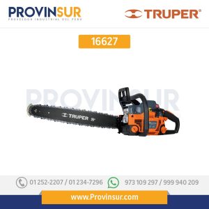Motosierra a gasolina, motor 45 cc, barra 20" 16627 Truper