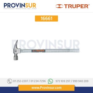 Martillo uña recta 20 oz, mango tubular, con alojamiento 16661 Truper