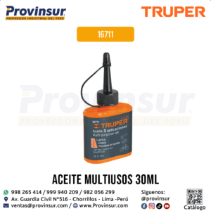 Aceite multiusos 30ml / 1oz 16711 Truper