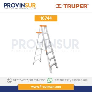 Escalera de tijera tipo II, 6 escalones, con bandeja 16744 Truper