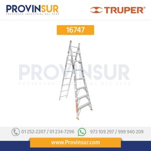 Escalera de combinación, tipo ll, 15 escalones 16747 Truper