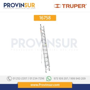 Escalera de extensión, tipo II, 20 peldaños 16758 Truper