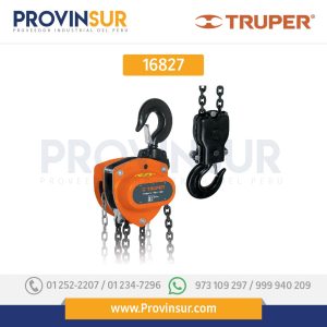 Polipasto de 3 ton 16827 Truper