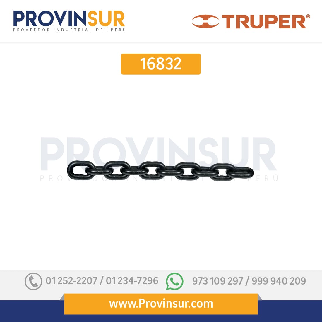 Cadena para polipasto POL-1-1/2 16832 Truper 1 Cadena para polipasto POL-1-1/2 16832 Truper