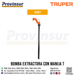 Bomba extractora de solventes con manija tipo ''T'' 16853 Truper