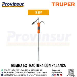 Bomba extractora de aceites con palanca 16857 Truper