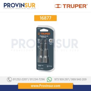 JUEGO DE DADOS MAGNÉTICOS PARA TALADRO, 3/8", 2 PZAS BLISTER 16877 Truper