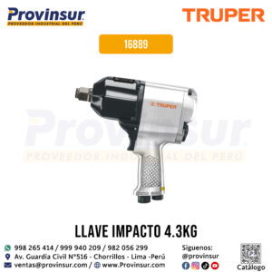 Llave / Pistola de impacto neumática 3/4'' industrial 16889 Truper