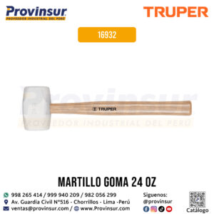 Mazo de hule 24 oz 16932 Truper