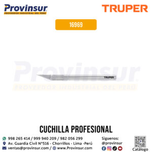 Cuchilla profesional de 6'' con 5 cuchillas de acero SK2 16969 Truper