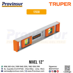 Nivel profesional de 12'' con protección de ABS 17030 Truper