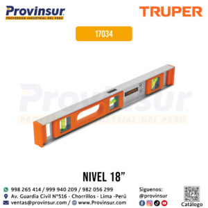 Nivel profesional de 18'' con protección de ABS 17034 Truper