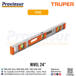 Nivel profesional de 24'' con protección de ABS 17036 Truper