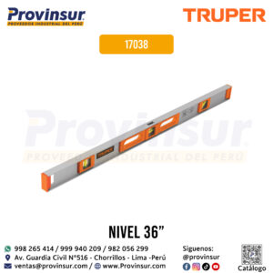 Nivel profesional de 36'' con protección de ABS 17038 Truper