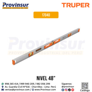Nivel profesional de 48'' con protección de ABS 17040 Truper