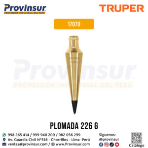 Plomada de latón de 8 oz 17070 Truper