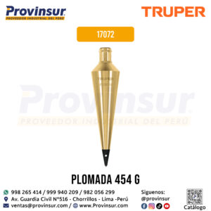 Plomada de latón de 16 oz 17072 Truper
