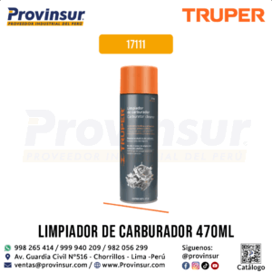 Limpiador de carburador de 470ml / 16oz 17111 Truper