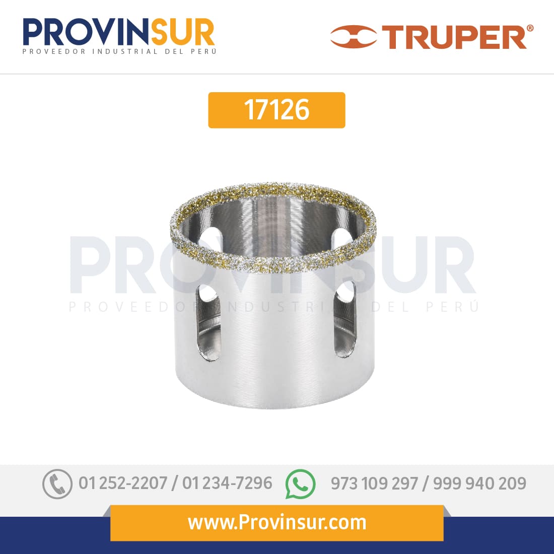 Brocasierra diamante 1" 17126 Truper 1 Brocasierra diamante 1" 17126 Truper