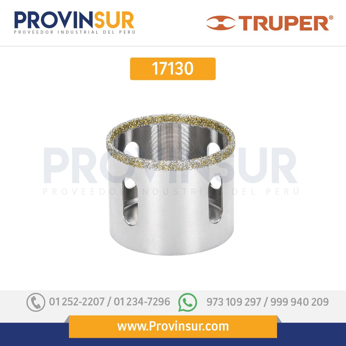 Brocasierra diamante 1-1/2" 17130 Truper 1 Brocasierra diamante 1-1/2" 17130 Truper