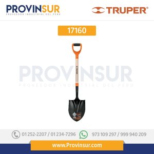 Pala redonda, modelo T-2000, puño "Y" 17160 Truper