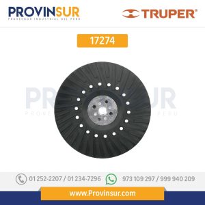 Respaldo disco de lija 7", rosca standard 17274 Truper