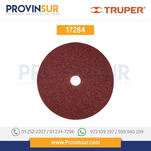 DISCO DE LIJA DE 7" CON RESPALDO DE FIBRA, GRANO 24, 5 PZAS 17284 Truper