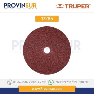 DISCO DE LIJA DE 7" CON RESPALDO DE FIBRA, GRANO 36, 5 PZAS 17285 Truper