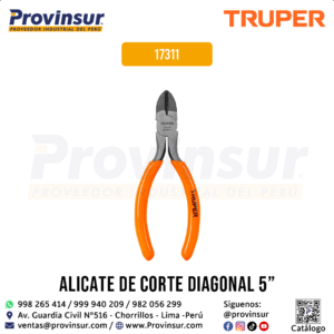 Pinza de Corte Diagonal 5'' con Mango de PVC 17311 Truper