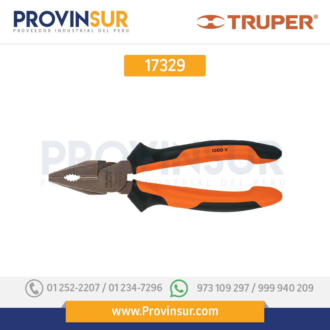 Pinzas de electricista Comfort Grip 17329 Truper Expert 1 Pinzas de electricista Comfort Grip 17329 Truper Expert