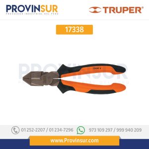 Pinzas de electricista profesionales, cabeza cuadrada, Comfort Grip 17338 Truper Expert