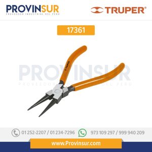 Pinza punta recta para cerrar anillos 17361 Truper