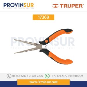 Pinza de punta de aguja 5", mango comfort grip 17369 Truper