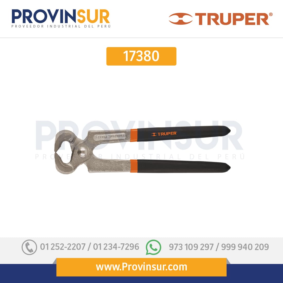 Tenaza para carpintero 8" 17380 Truper 1 Tenaza para carpintero 8" 17380 Truper