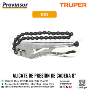Pinza de Presión 8'' de cadena 17438 Truper
