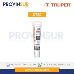 Sellador translúcido, 100% de silicón, 85 gr 17562 Truper