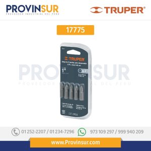 PUNTAS PHILLIPS #0, LARGO 1", BLISTER CON 5 PZAS 17775 Truper
