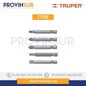 Juego puntas combinadas, 2", p/desarmador, 5 piezas,Expert 17786 Truper