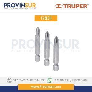 PUNTAS PHILLIPS PH2, 2", 20 PIEZAS 17831 Truper