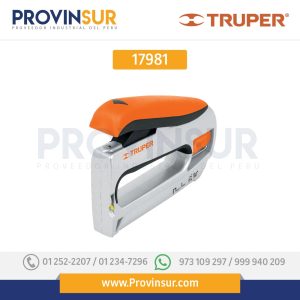 Engrapadora tipo pistola uso rudo, cuerpo de aluminio 17981 Truper