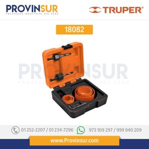 KIT 9 CORTACÍRCULOS PARA MADERA, ESTUCHE 18082 Truper