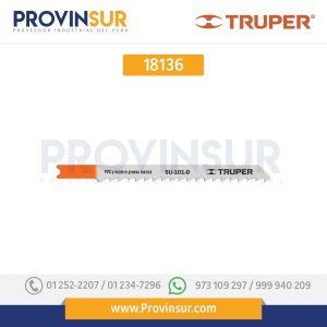 Segueta caladora, cortes rectos madera, zanco u, 6dpp, 5 pzas 18136 Truper