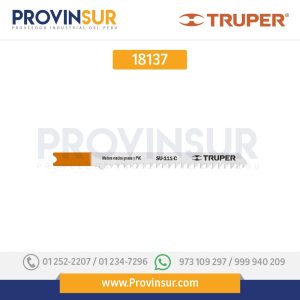 Segueta caladora, cortes rectos madera, zanco u, 8dpp, 5 pzas 18137 Truper