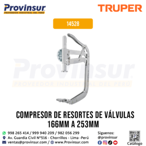 Compresor de resortes de válvulas 166mm a 253mm 14528 Truper