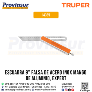 Escuadra falsa 9 pulgadas mango aluminio 14385 Truper