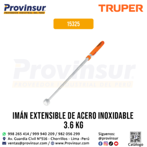 Imán extensible de acero inoxidable 3.6 kg 15325 Truper