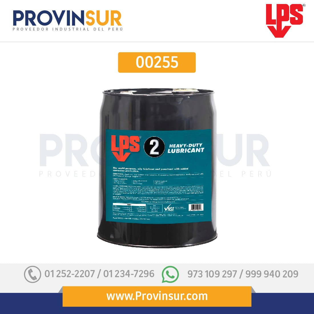 Lubricante 00255 LPS 1 Lubricante 00255 LPS