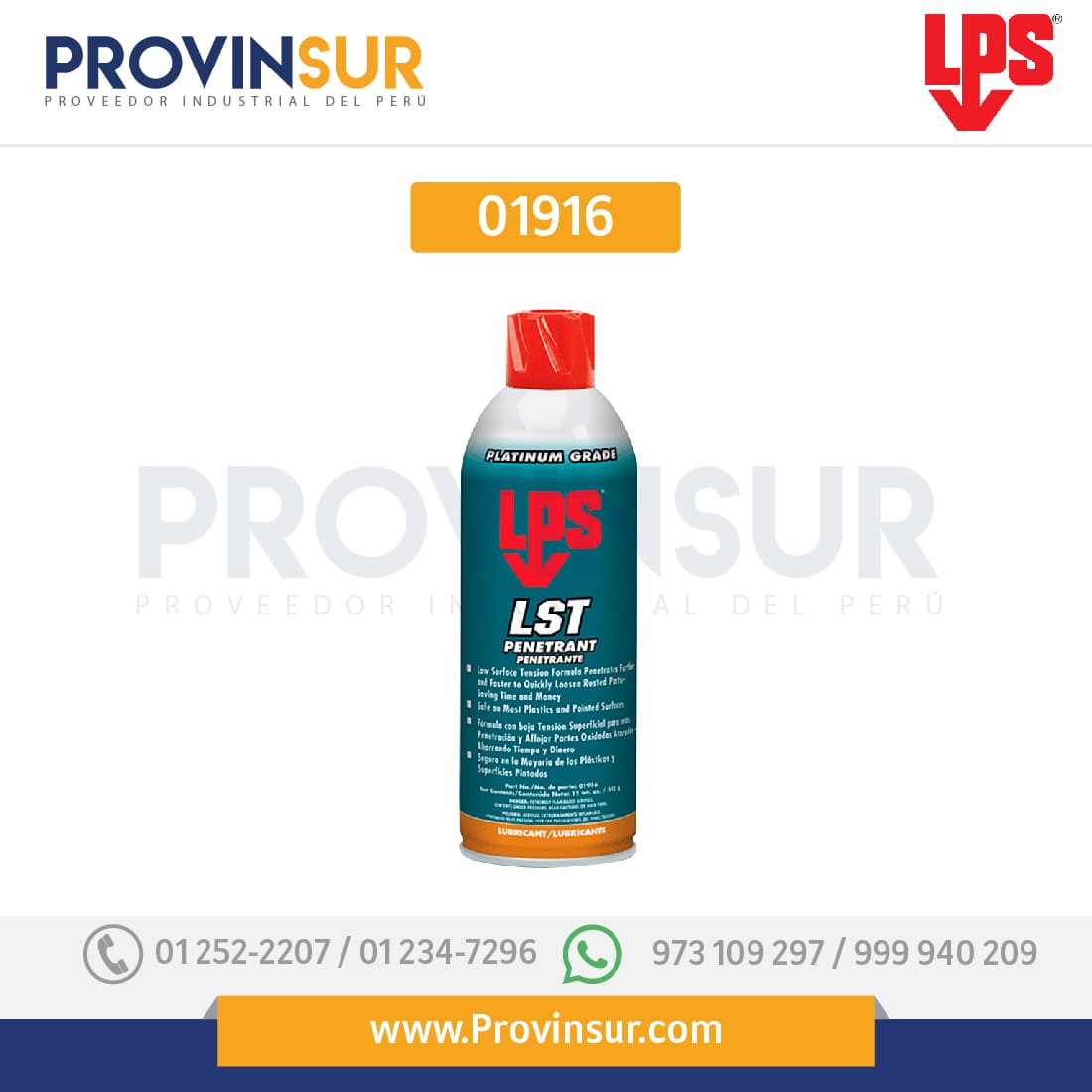 Lubricante Aerosol Penetrante 01916 LPS 1 Lubricante Aerosol Penetrante 01916 LPS