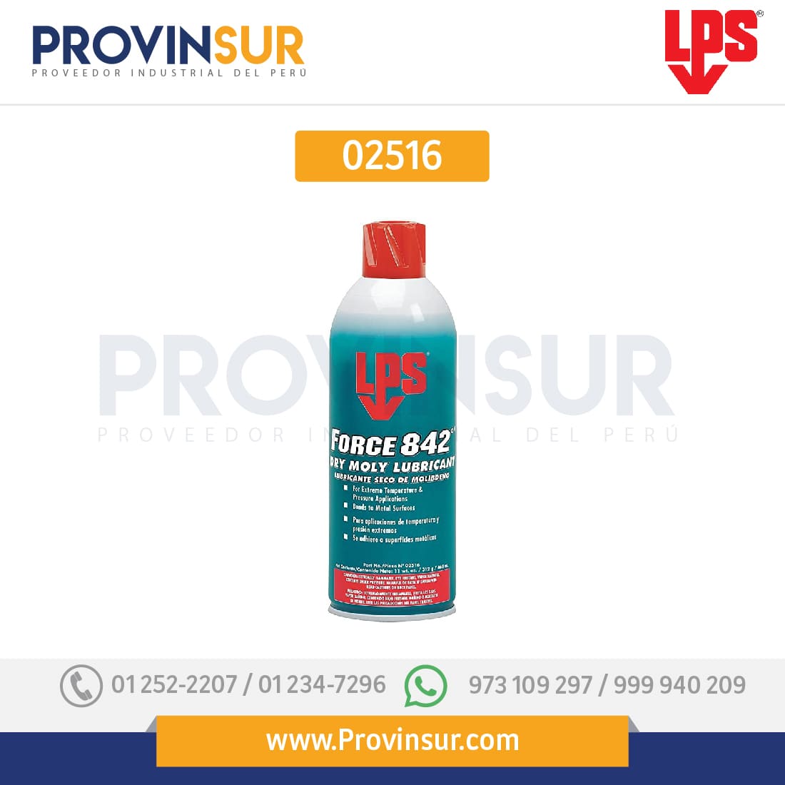 Lubricante Seco de Molibdeno 02516 LPS 1 Lubricante Seco de Molibdeno 02516 LPS